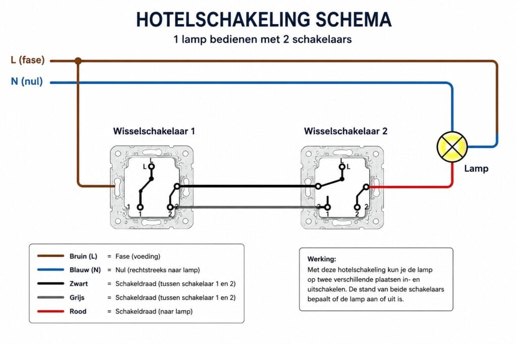 Hotelschakeling Schema