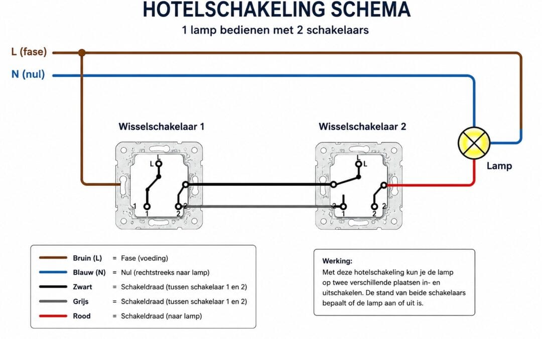 Hotelschakeling aansluiten: uitleg, schema en toepassingen